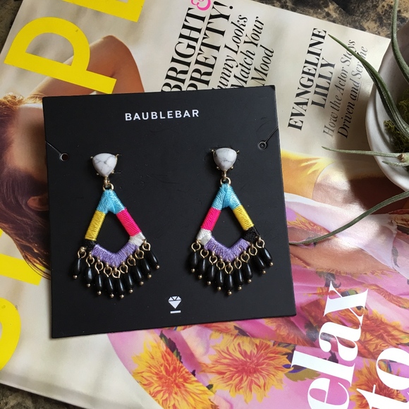 BaubleBar Jewelry - NWT! Baublebar trendy colorful dangle earrings